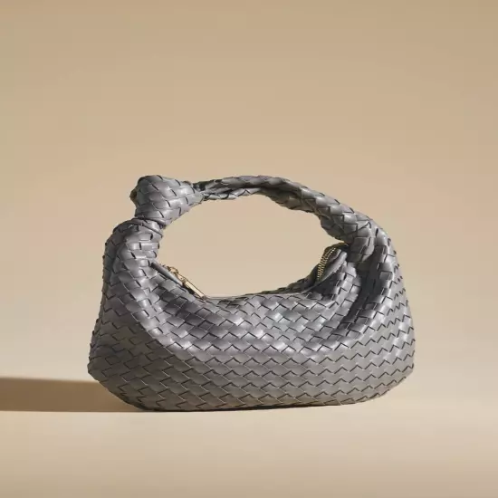 Melie Bianco Brigitte Satchel Mini Edition (Drew) Vegan Woven Knot Bag ANTHRO!