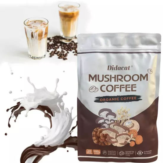 New RYZE Mushroom Coffee Organic Coffee 30 Servings in one Pack Fast shipping