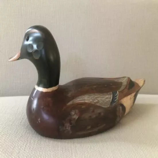 Vtg Large Rare M. Lewandowski Mallard Signed 1983