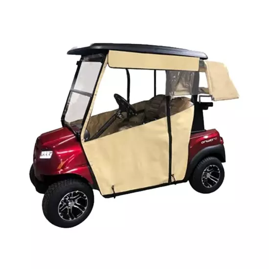 Golf Cart Cover – 3-Sided Track Style Sunbrella Canvas – Fits Golf B