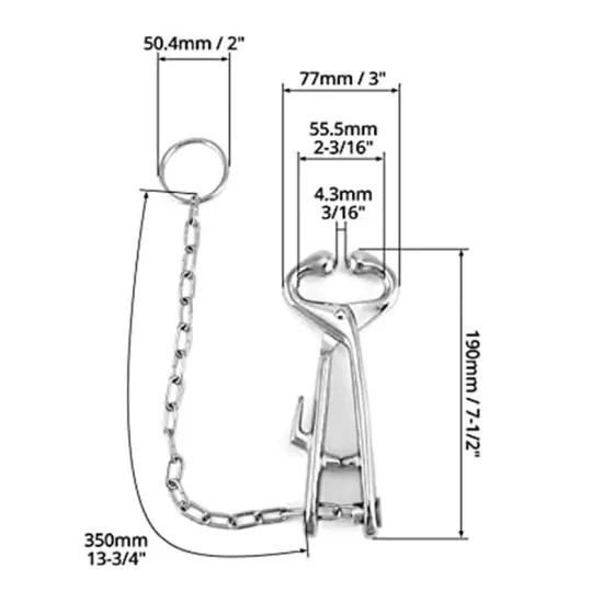 Stainless Steel Farm Cattle Livestock Tool Cow Nose Pliers Bull Cattle3117