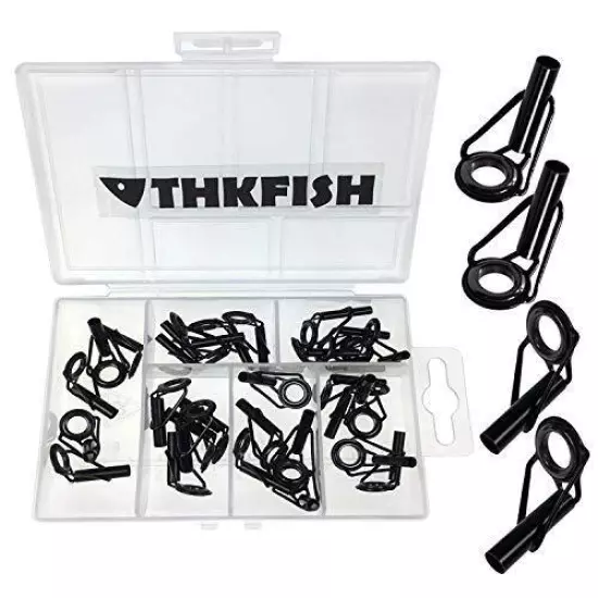 THKFISH Rod Tip Repair Kit Rod Repair Kit Fishing Rod Tips Stainless Steel Ceram