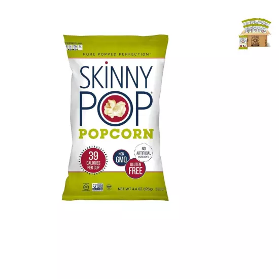 Healthy Snack Heaven: Skinny Pop Dairy-Free and Non-GMO Popcorn Bundle - 4.4oz