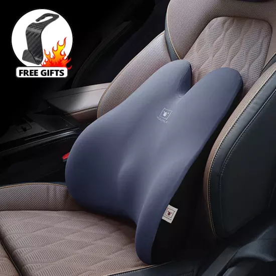 Car Headrest Neck Pillow Waist Pillow Car Seat Back Cushion Auto Lumbar Pillow