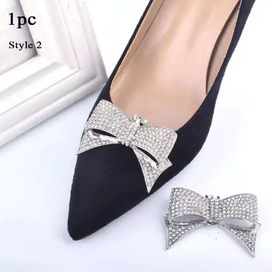 Crystal Shiny Decorative Clips Shoes Decorations Charm Buckle Shoe Clips