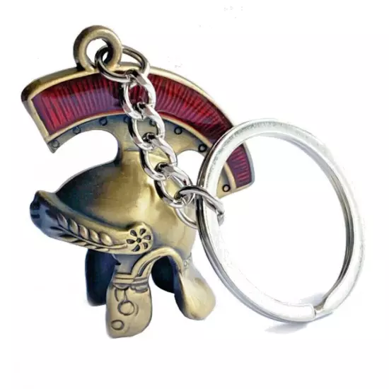 Gladiator Helmet Keychain Roman Helmet Keyring Rome Soldier Helmet Keychain