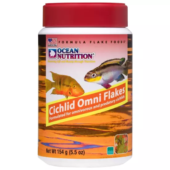 Fish Food Flakes - Cichlid Fish Food, High Protein Fish Flakes, Tropical Fish...