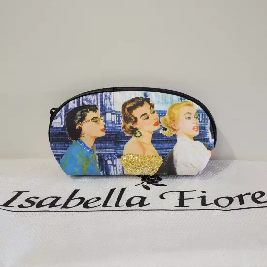 Vintage Isabella Fiore Small Curved Multi-purpose Cosmetic Bag