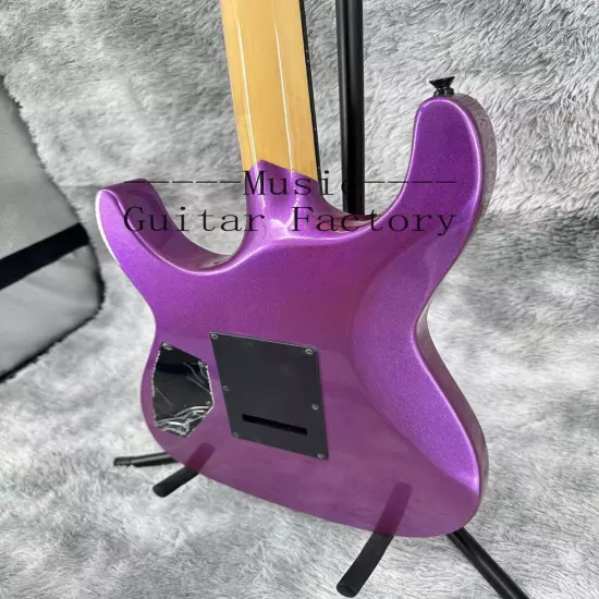 Solid Custom Ouija Purple ST Electric Guitar Black Hardware Maple Neck HH Pickup