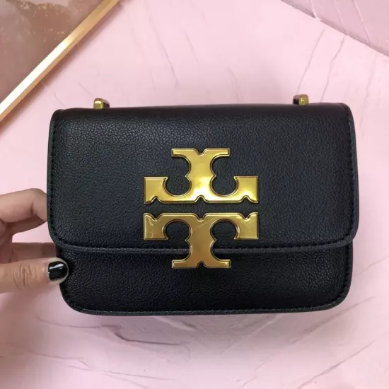 Tory Burch Eleanor Small Convertible Shoulder bag Women's Bags Black Gold