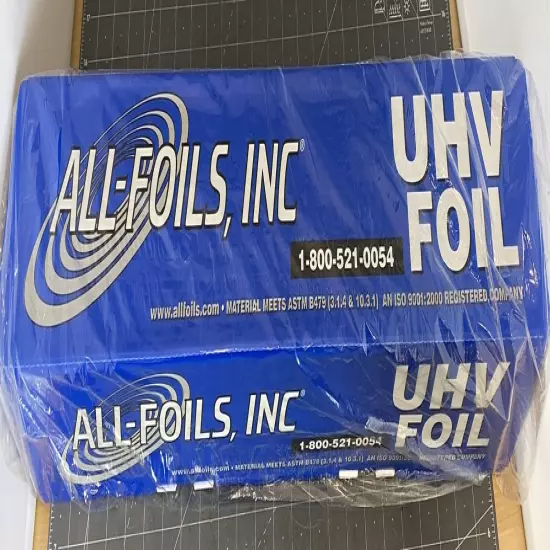 All-Foils, Inc. UHV Ultra High Vacuum Aluminum Foil PN: AFI UHV