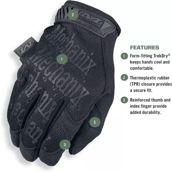 Mechanix Wear: the Original Covert Tactical Work Gloves with Secure Fit, Flexibl