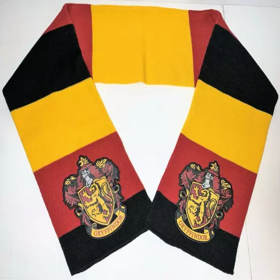 Bioworld Harry Potter Gryffindor Hogwarts Striped Sweater Scarf OSFM One Size