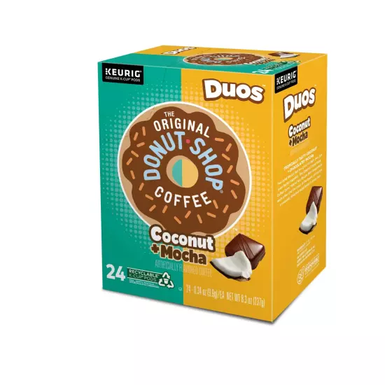 The Original Donut Shop, 24 Count Medium Roast K-Cup Coffee Pods, Coconut Mocha