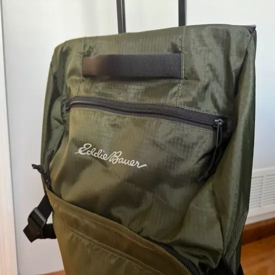 Eddie Bauer Traverse 27 Rolling Duffel Bag Made from Ripstop Polyester