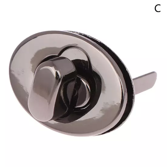 Metal Oval Twist Lock Clasp Turn Lock For DIY Handbag Purse Luggage Hardware