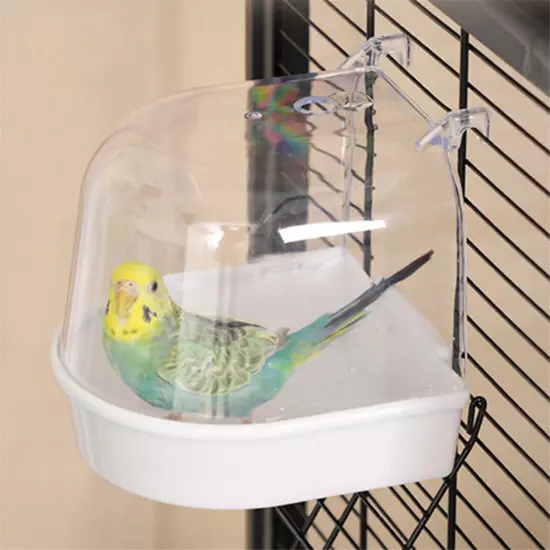 Parrot Hanging Bathtub Easy to Install Canary Cage Accessories Pet Bird5614