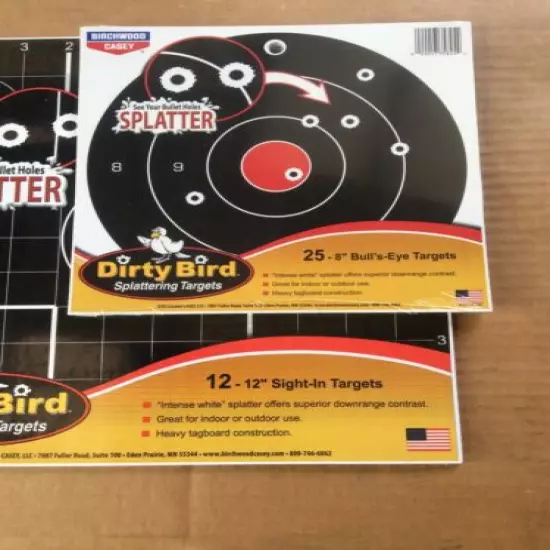 BW Casey Dirty Bird Target 8 inch And 12 Inch 12pc And 25pc Brand New