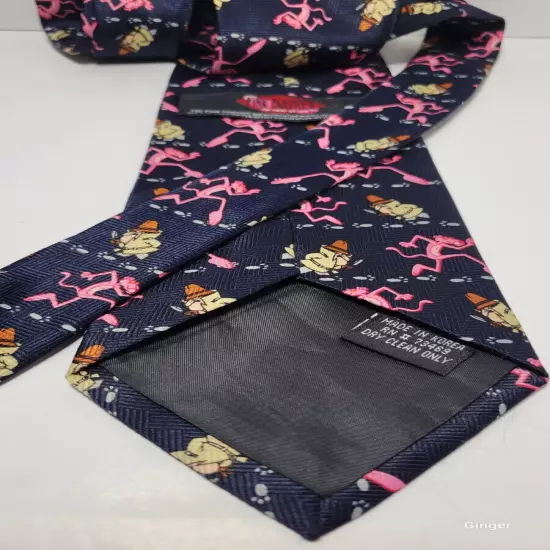 Pink Panther neck tie, vintage novelty