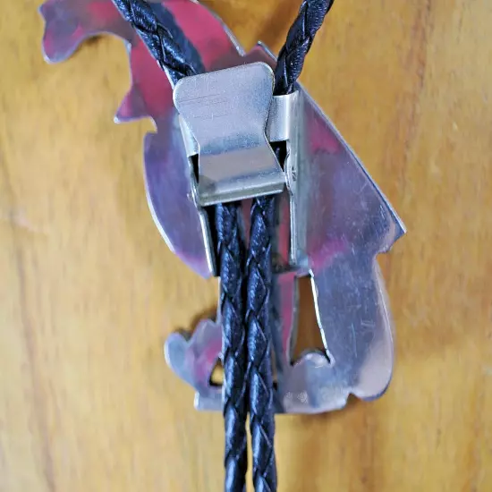 Beautiful Zuni Bolo Tie with Quail Motif