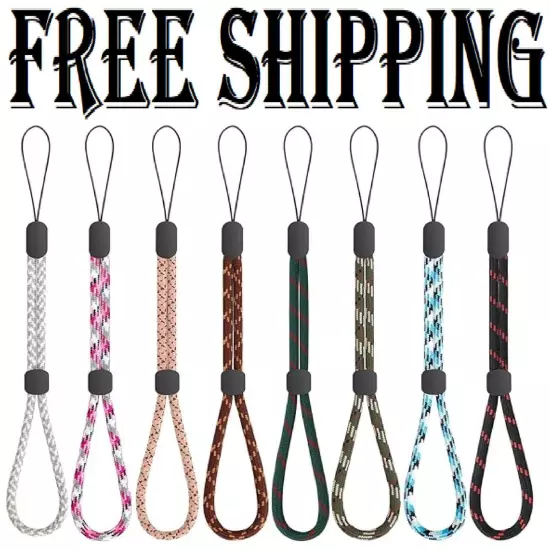 8 Pcs Hand Wrist Strap Lanyard Adjustable Rope for Mobile Phone Camera Keys