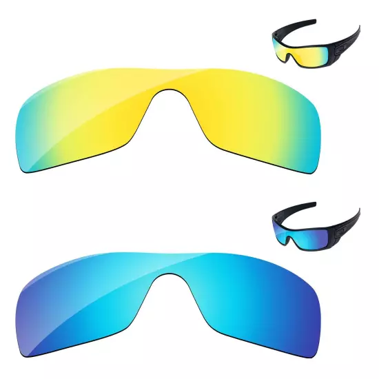 Lensology Polarized Replacement Lenses For-Oakley Batwolf OO9101 Multi-Options