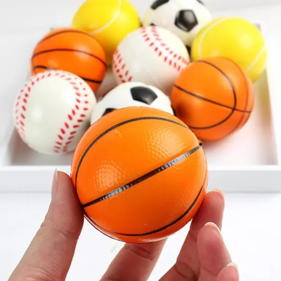 1X Baseball Hand Wrist Finger Exercise Stress Relief Balls Therapy Squeeze E9W8