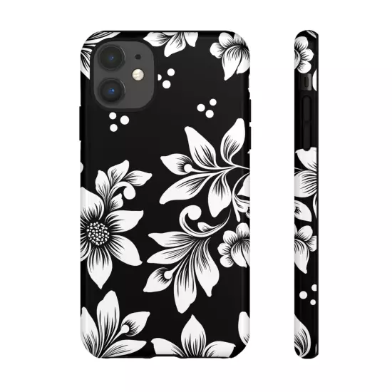 Black & White Floral Style - Tough Cases