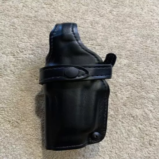 EUC Safariland Leather BERETTA VERTEC Duty Holster BLACK LEFT MSRP $202