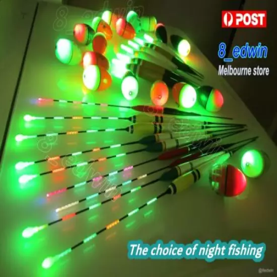 LED Electronic Night Fishing Floats Electric Float + Free Batteries & more !