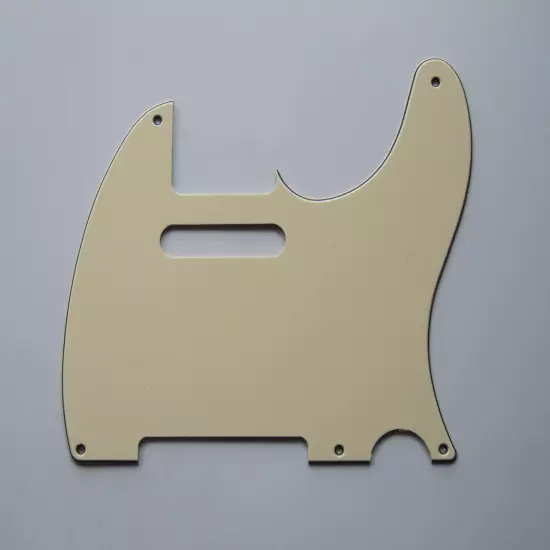 Vintage Tele Style 5 Hole Guitar Pickguard Aged Cream for Telecaster Guitar