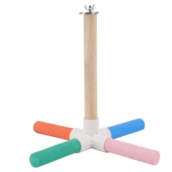  Cross Stand Stick Colorful Safe Healthy Matte Bird Cage Perch Stick W AD5