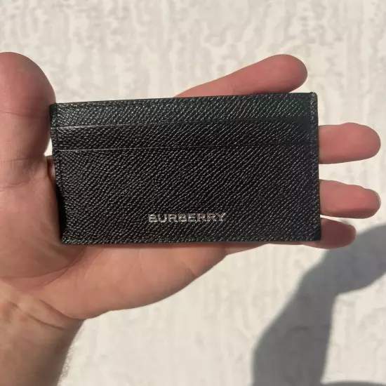 Burberry Card Holder Wallet Black Authentic