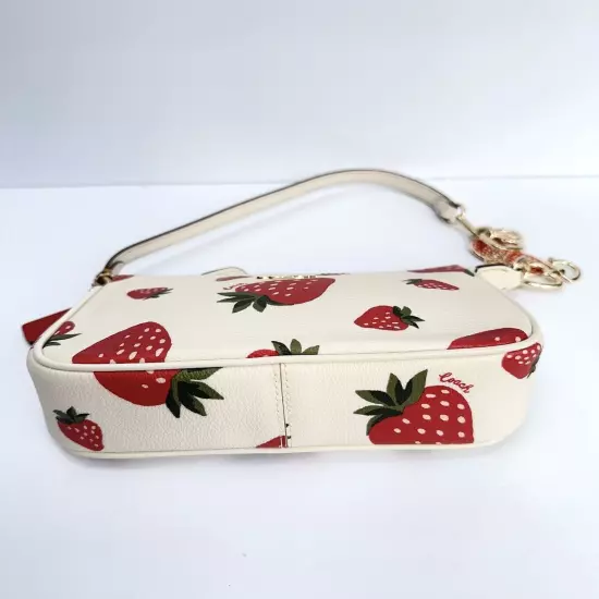 NWT Coach Nolita 19 With Wild Strawberry Print CH533 + Free Chain