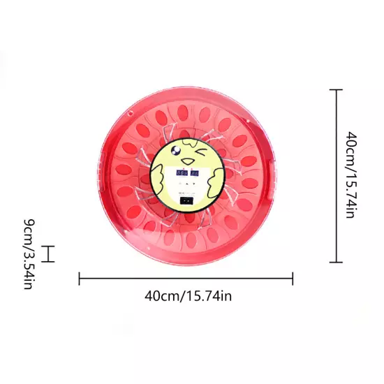 30 Eggs Incubator Digital Automatic Turner Hatcher Chicken Temperature Control