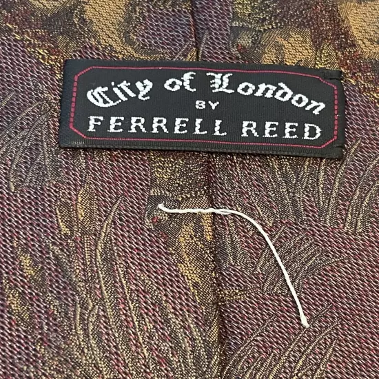 Vantage City Of London Ferrell Reed Hand Made 100% Silk Woven In England