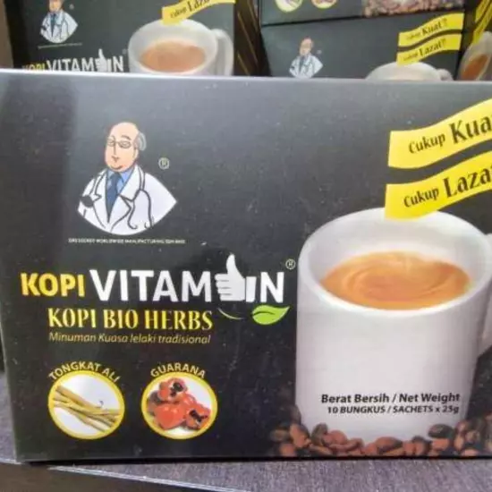 Kopi Vitamin BI0 Herbs Original Instant Coffee for Men Stamina 1 Box