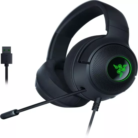 Kraken V3 X Wired USB Gaming Headset: Lightweight Build - Triforce 40Mm Drivers 