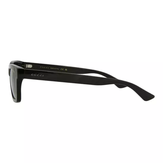 Gucci Mens Square/Rectangle Black Black Smoke Fashion Designer Eyewear