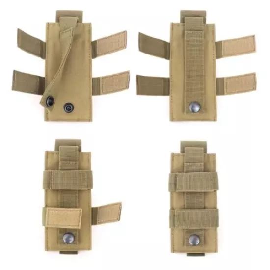 Tactical Single Pistol Magazine Pouch Military Molle Pouch Knife Hunting Bags