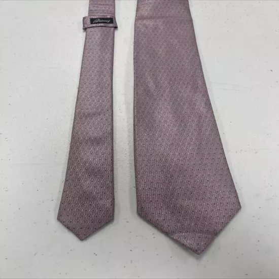 Brioni Men's Pink Geometric Silk Neck Tie $495