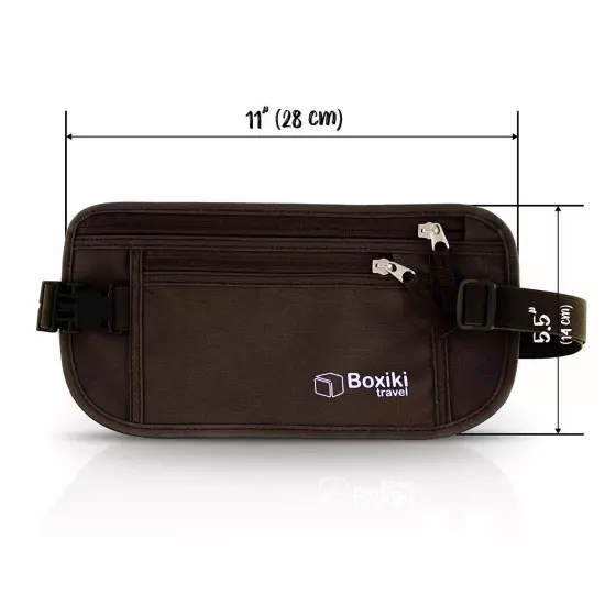 New Travel Waist Hidden Pouch Security Money Waist Belt Sport Fanny Pack Bag US