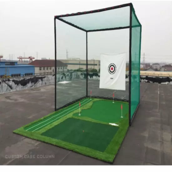 TECHTONGDA Golf Practice Network Foldable Golf Hitting Cage for Beginner Golfer