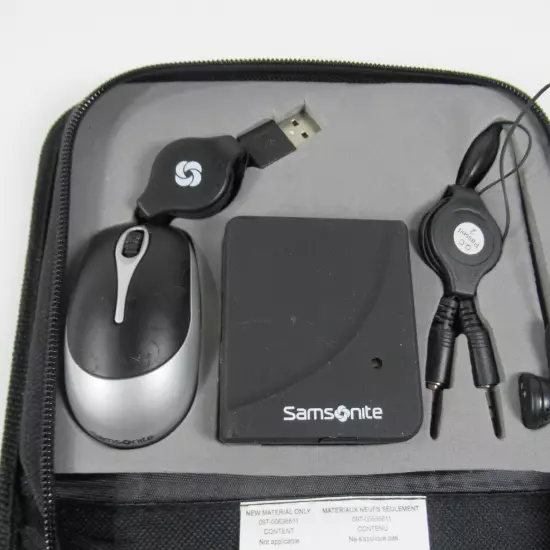 Samsonite Portable Mouse Number Keypad Memory Card Reader USB Hub Earpiece