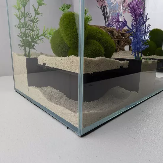 Corner Aquarium and Terrarium Tunnel for Betta, Plecos, Shrimps, Guppies