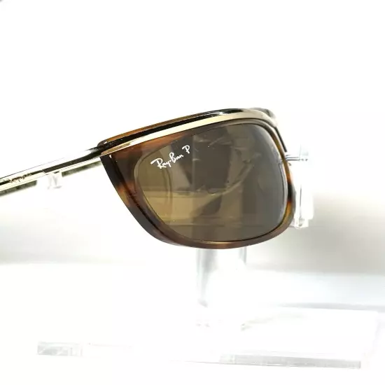 Ray Ban 2319 Olympian I 954/57 Striped Havana Polarized Sunglasses/EUC