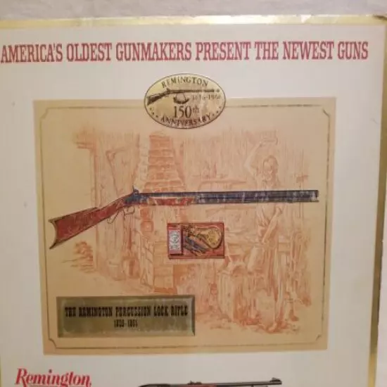 REMINGTON MOD.552 BDL,1966''150TH ANNI.'' CARDBOARD STANDUP DEALER COUNTER SIGNS