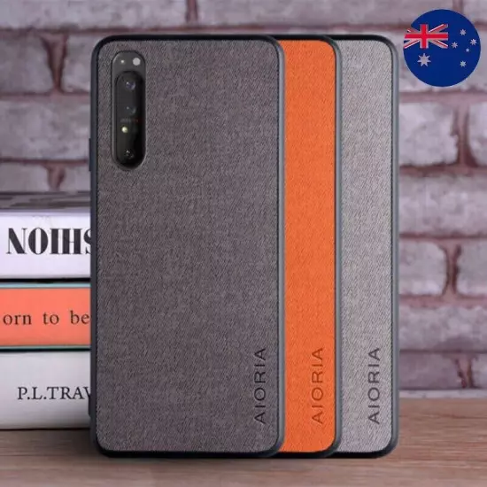 For Sony Xperia 10 IV - Matte Thin Leather Texture Cover Case AU