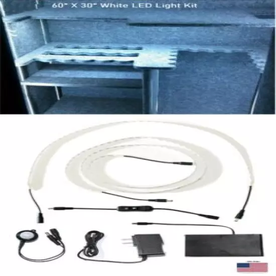 Gun Safe Storage Light Kit ~ LED Battery + Powered Manual Motion Switch PIR