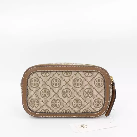 Tory Burch Mini T Monogram Crossbody Bag Hazelnut Brown OS